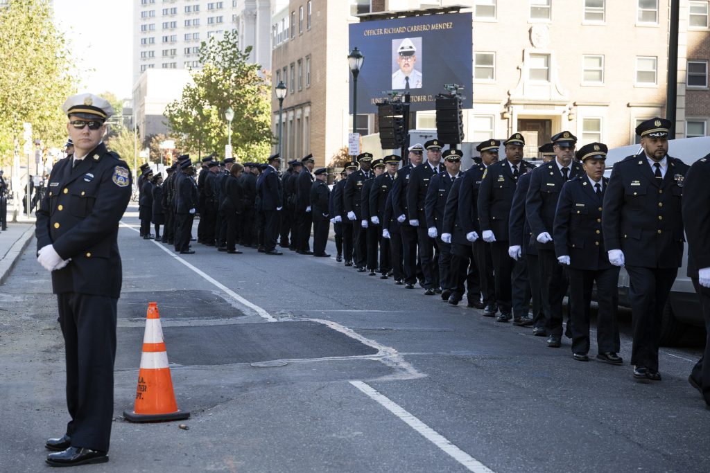 Family, friends, colleagues bid farewell to Philadelphia officer killed ...